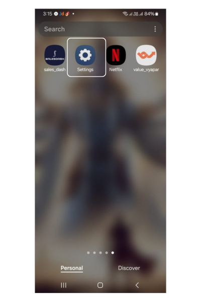 How to serach NFC in Handset