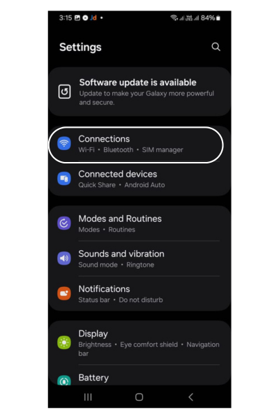 How to serach NFC in Handset