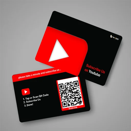 Digital YouTube NFC Card – One Tap Connect #YT005