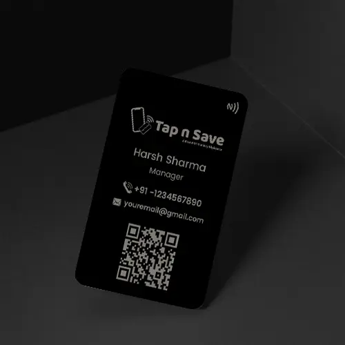 Exclusive Executive Edition Black Metal NFC Card for Modern Business Connections (Engraving)
