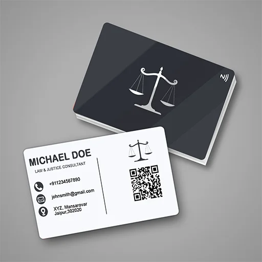 Tap & Connect Lawyer NFC Business Card – Premium PVC Finish #TD0021