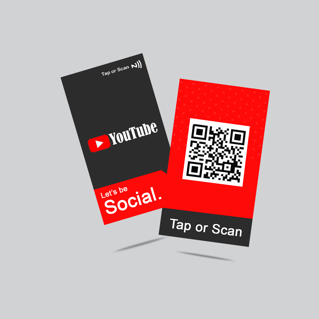 YouTube NFC Tap Card – Grow Your Subscribers #YT001