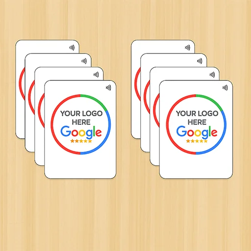 Complete Business Set – 10 Elegant Google Review Showcase Cards